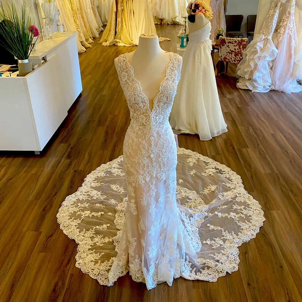 Un-altered Demetrios wedding dress style 872